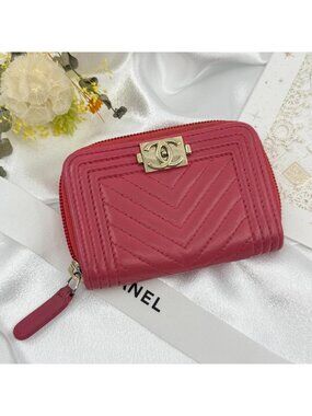 Chanel Boy Card Case Coin